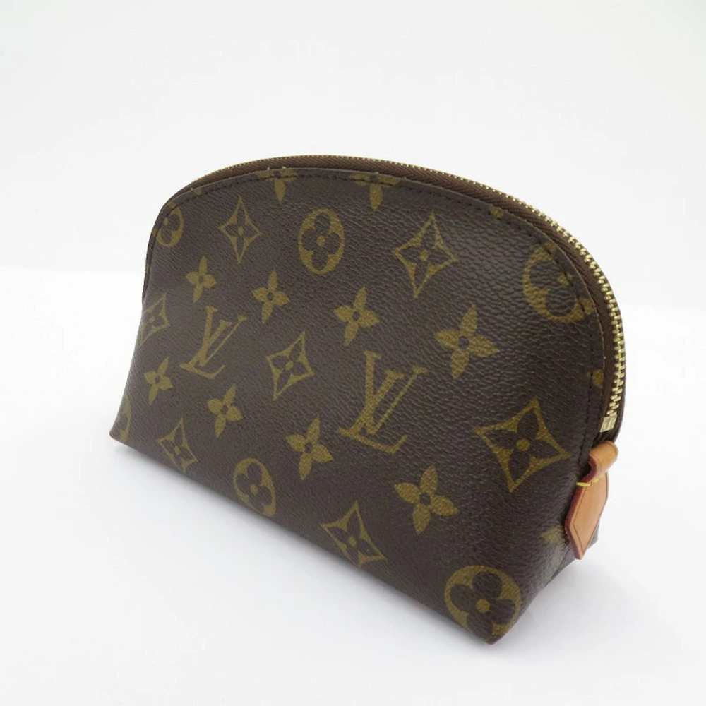 LOUIS VUITTON Monogram Pouch Clutch Brown